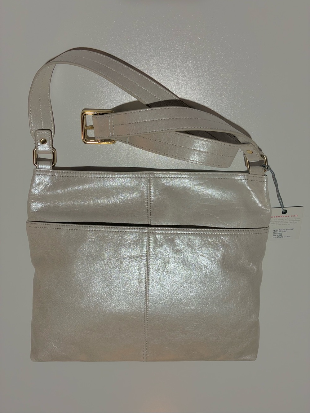 HOBO Ivory FROST LORNA Style Leather Shoulder Bag